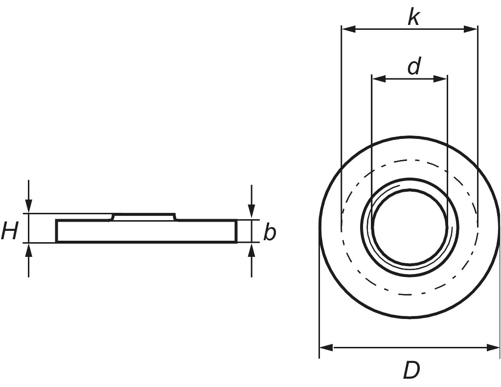 GF  321  Gewindeflansch   1/2" schwarz
